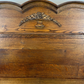 Bed Antique French Style Double Bed Wood Frame Carved Headboard LOT 3239