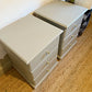 Newly refurbished pair of bedside drawers large solid wood dovetail joints