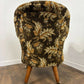 Victorian Upholstered Armchair on Castors