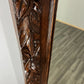 Antique French Oak Wall Mirror with Carved Frame Wall Decor 197cm LOT 4352