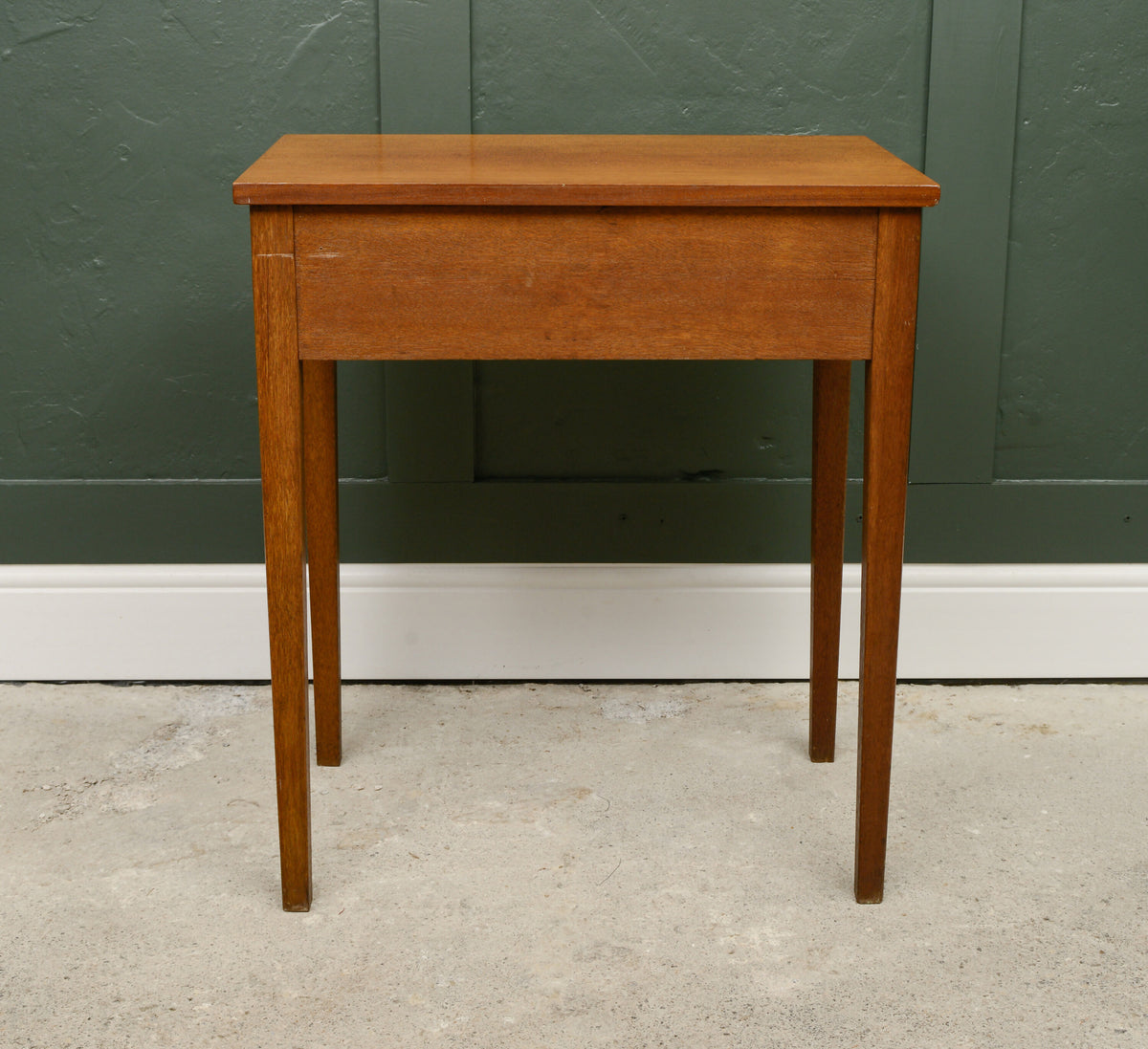 Mid Century Teak Console Table Side Table with Red Handle - 1960s