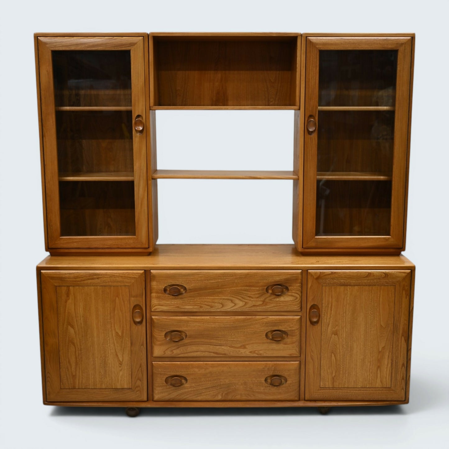 Large Ercol Windsor Sideboard Display Cabinets Light Finish FREE UK Delivery*