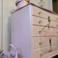 Upcycled French Chest of Drawers: Ballerina Decoupage, Blush Pink