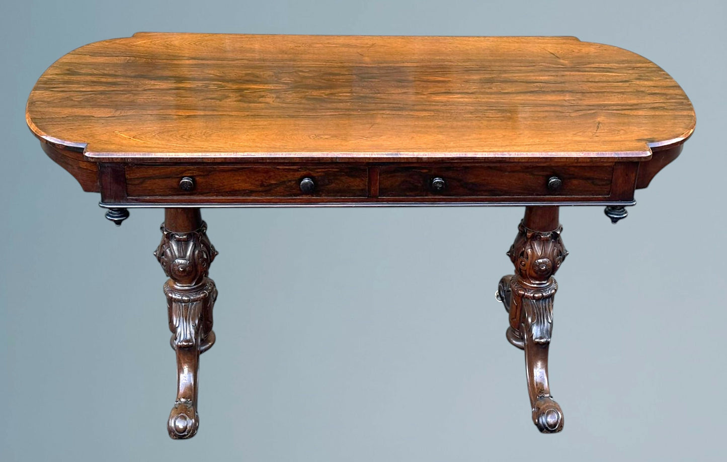 19th Century Victorian Rosewood Writing Table / Centre Table