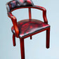 Leather Chesterfield Office Chair / Court Chair