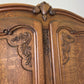 Wardrobe Vintage French Louis XVI Style Oak Four Door Carved Armoire LOT 6113