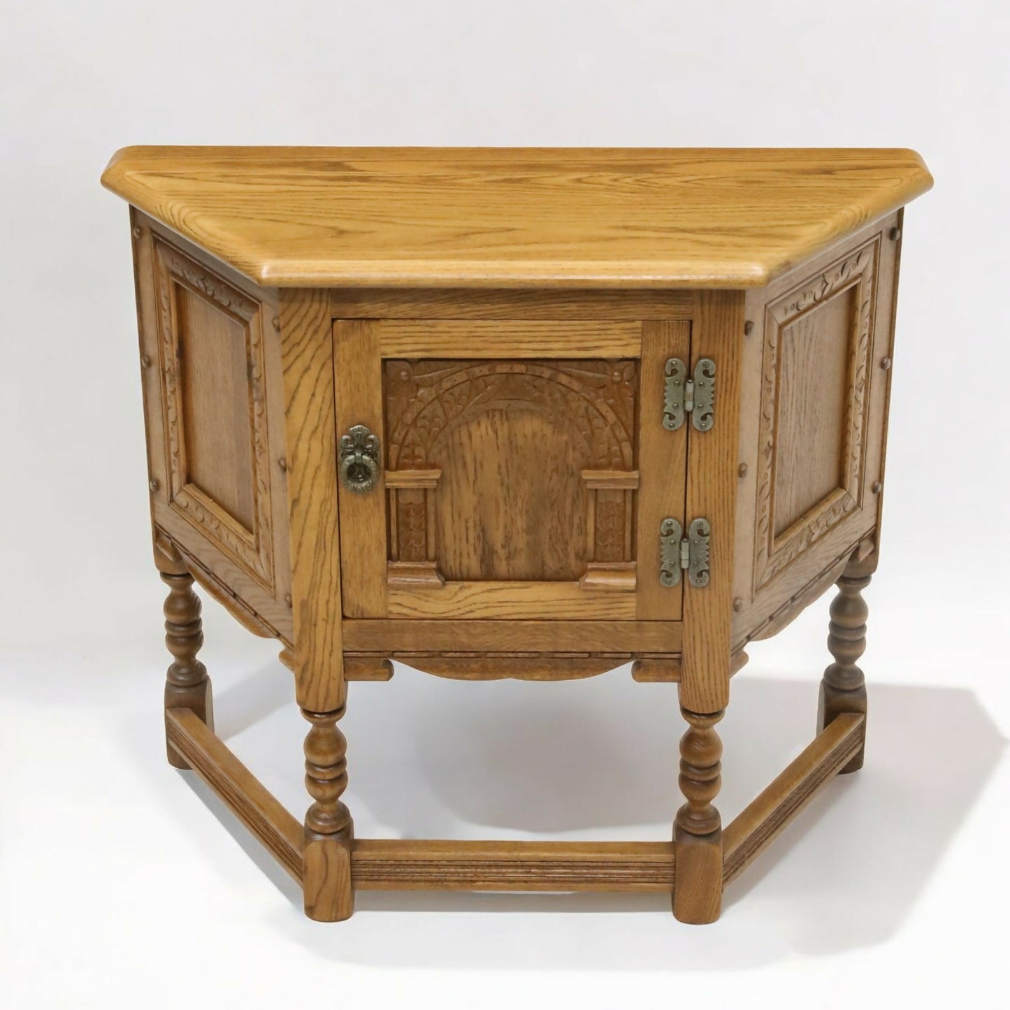 Old Charm Canted Table Sideboard Carved Door Perfect Hall Table FREE UK Delivery. SBR9176/3005D
