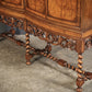 Double Bow Front Burr Walnut Drinks Cocktail Cabinet