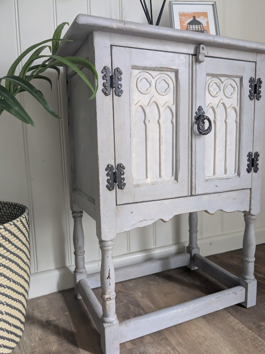 shabby chic vintage small side unit R28052 4