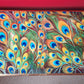 "Peacock Blues” Console Table with Drawers and Shelf