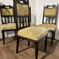 Set Of Four Edwardian High Back Dining Chairs