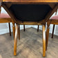 Reproduction Set Of Four Mahogany Inlaid Dining Chairs – Salmon Pink Upholstery