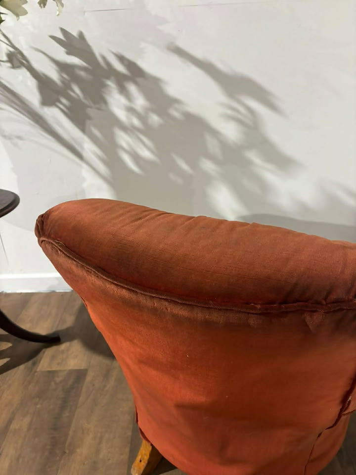 Victorian Button Back Upholstered Armchair