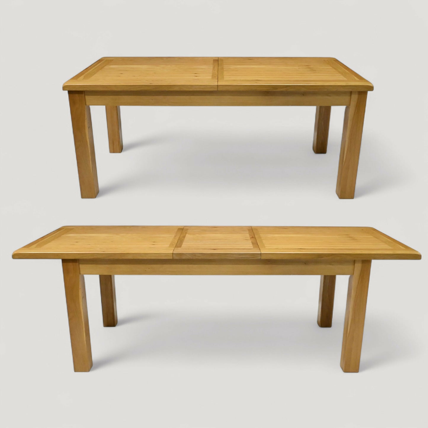 Large Extending Dining Table Light Oak Extends To Seat Up to 12 FREE UK Delivery. SBR10932/1109E