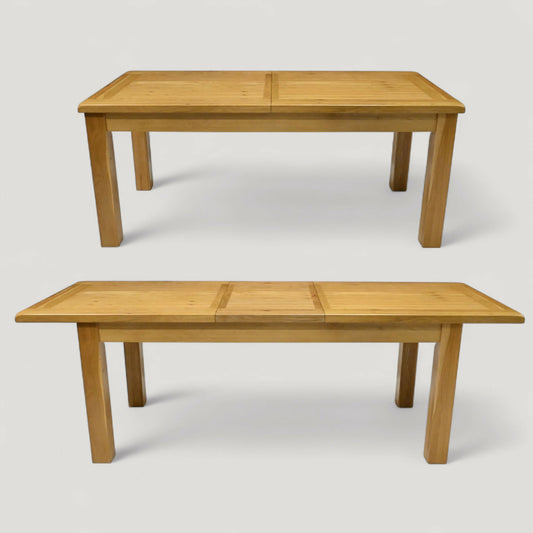 Large Extending Dining Table Light Oak Extends To Seat Up to 12 FREE UK Delivery. SBR10932/1109E