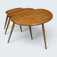 Ercol Pebble Nest Of Tables Ercol's Light Finish Clean Condition Free Delivery*