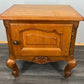 Pair of Bedside Tables Vintage French Louis Oak Nightstands Cabinets LOT 3518