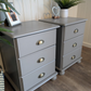 painted grey bedside tables R07021 6