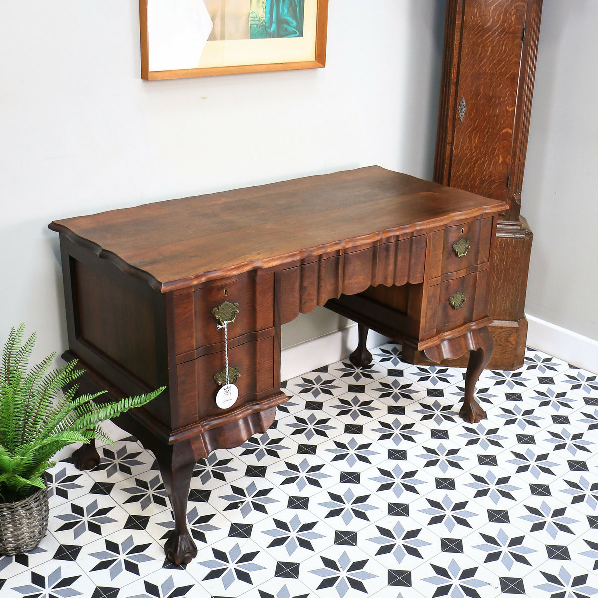 Rare Dutch Colonial Desk Dressing Table South African Stink Wood