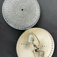 Ceiling Lamp Vintage French Style Patterned Glass Flush Mount LOT 6480