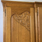 Wardrobe Vintage French Louis XVI Style Oak Four Door Carved Armoire LOT 6455