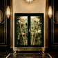 Art Deco Green & Champagne Display Cabinet