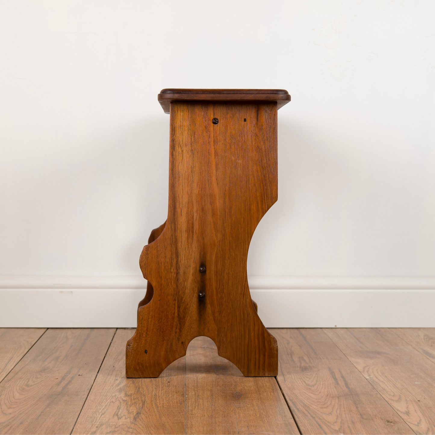 Antique Hardwood Organist Stool Piano Stool Plant Stand