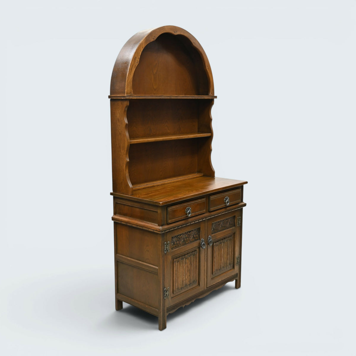 Old Charm Dome Oak Dresser In Light Oak Finish Tudor Style FREE UK Delivery