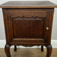 Bedside Table Vintage French Louis Style Oak Nightstand Carved Cabinet LOT 6314