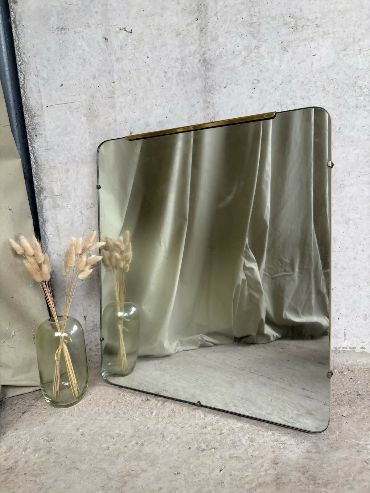 Vintage Mid Century Large Wall Hallway Overmantle Mirror Retro R1032
