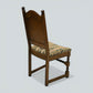 6 Old Charm Dining Chairs Premium Studded Upholstery Light Oak FREE UK Delivery*