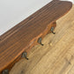 Coat Rack Vintage French Oak 6 Hooks Wall Shelf Carved Coat Hanger LOT 6550