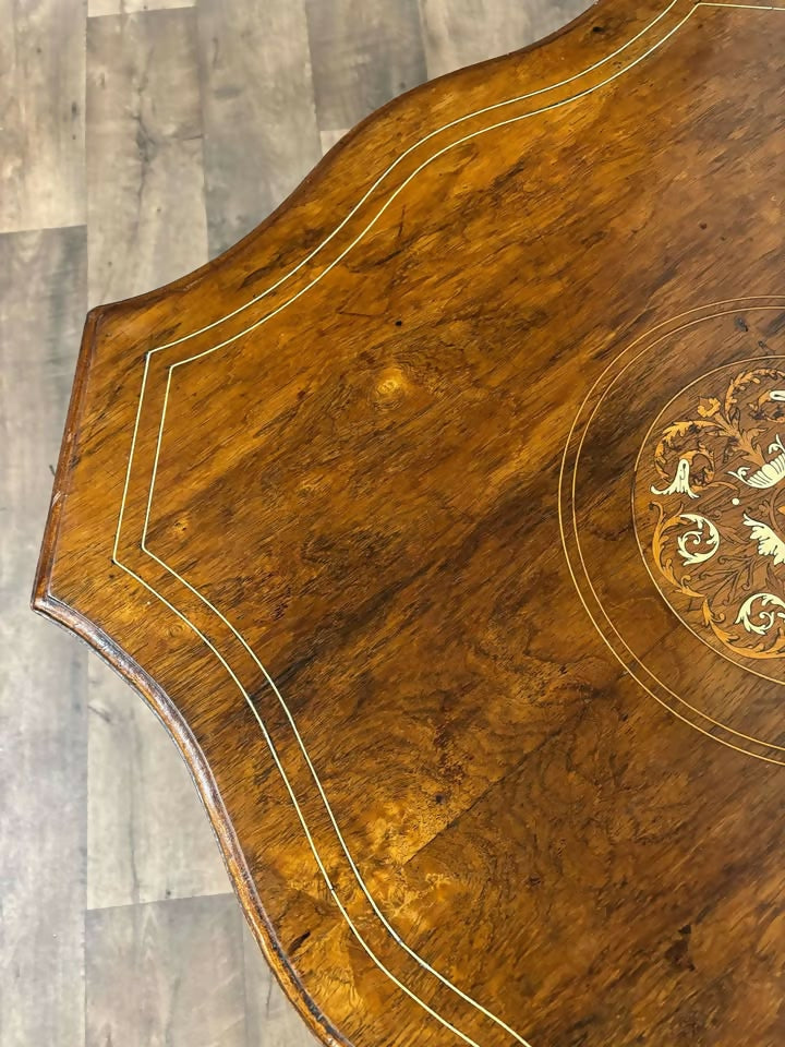 Edwardian Rosewood Inlaid Window Table0