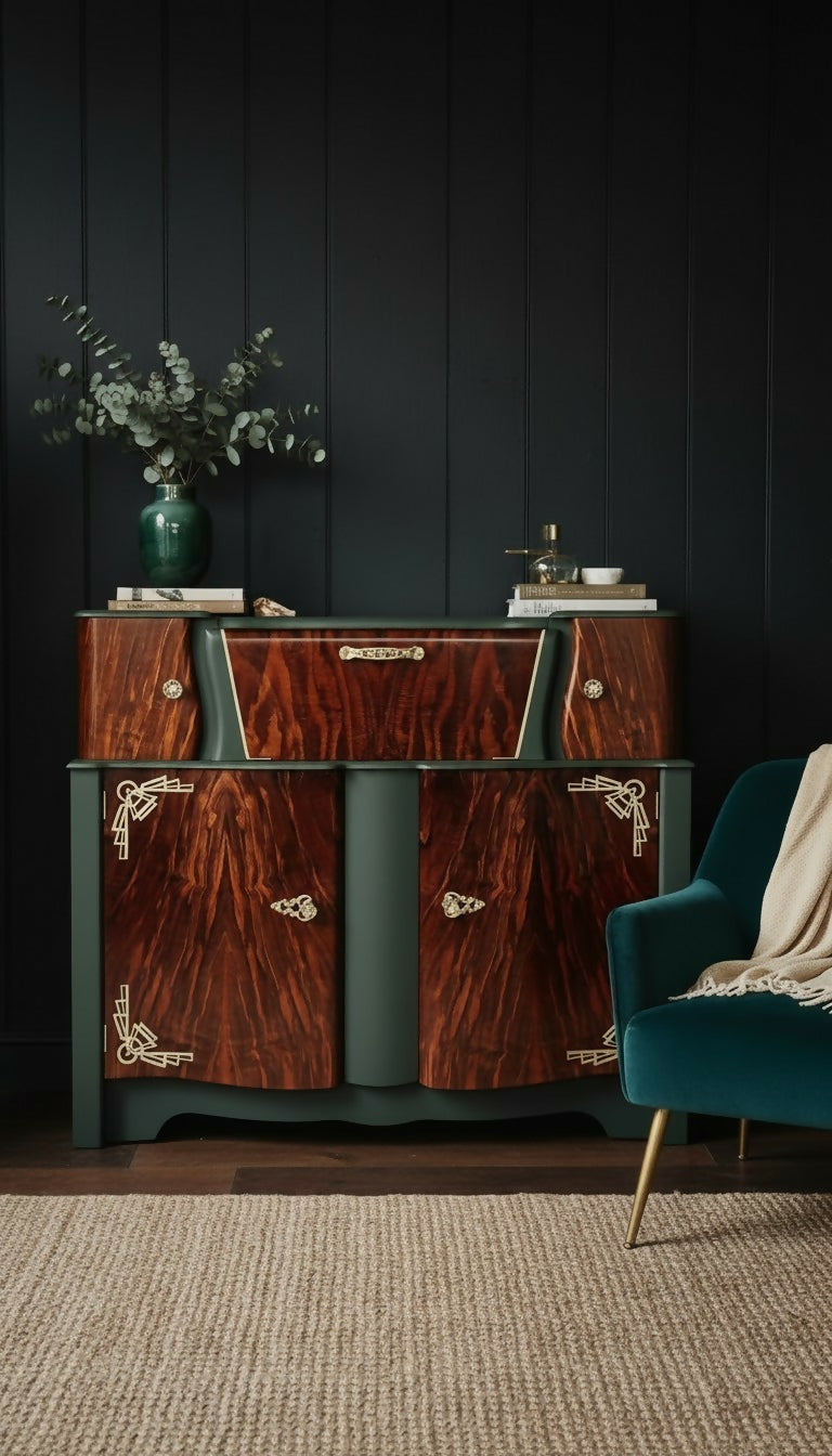 Vintage Upcycled Mid Century Drink Cabinet