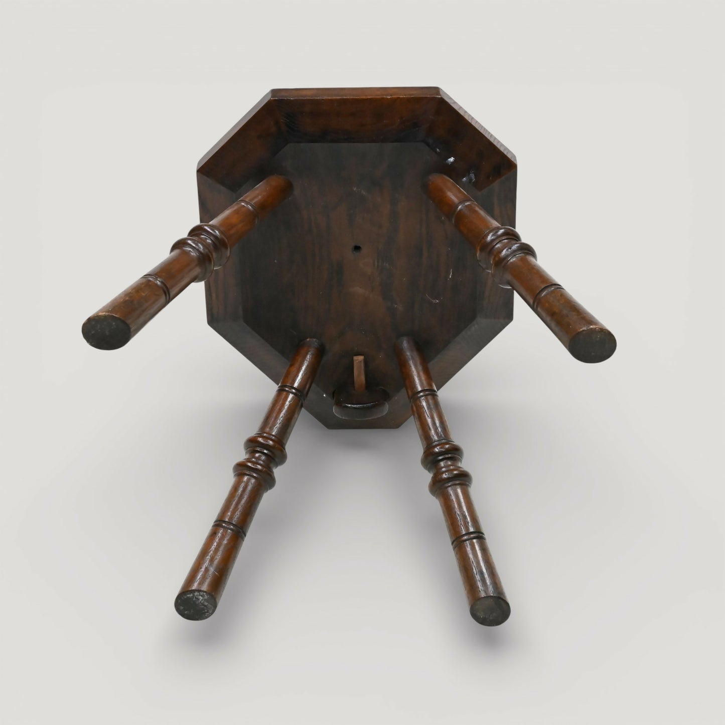 Vintage Spinning Wheel Chair Carved Oak Seat Spinning Stool FREE UK Delivery*. SBR11094/2710E