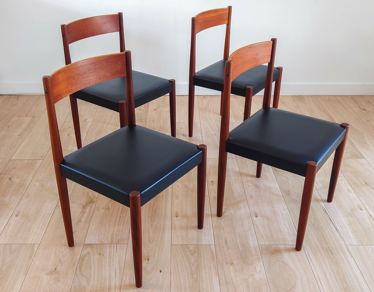 Mid Century Danish Dining Chairs By Poul M Volther For Frem Røjle