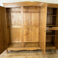 Wardrobe Vintage French Louis XVI Style Oak Triple Door Carved Armoire LOT 6467