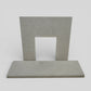 Marble Hearth and Fire Surround Fireplace White Beige Marble 2 Piece