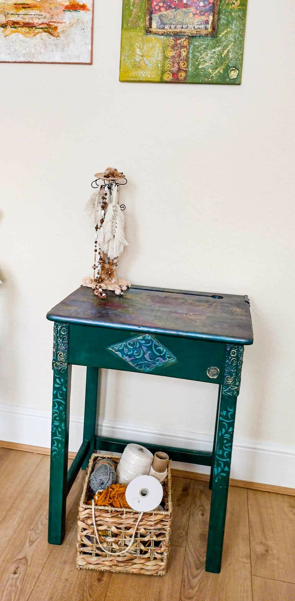 Upcycled Vintage Desk Dressing table School desk