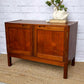 Mid Century Teak Record Cabinet / Small Sideboard / Bedside, Drinks Cabinet, Retro Furniture, Living Room, Hallway Storage, Danish Style