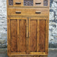 Vintage Oak Tallboy With Two Drawers And Cupboard Super Detailing And Proportions