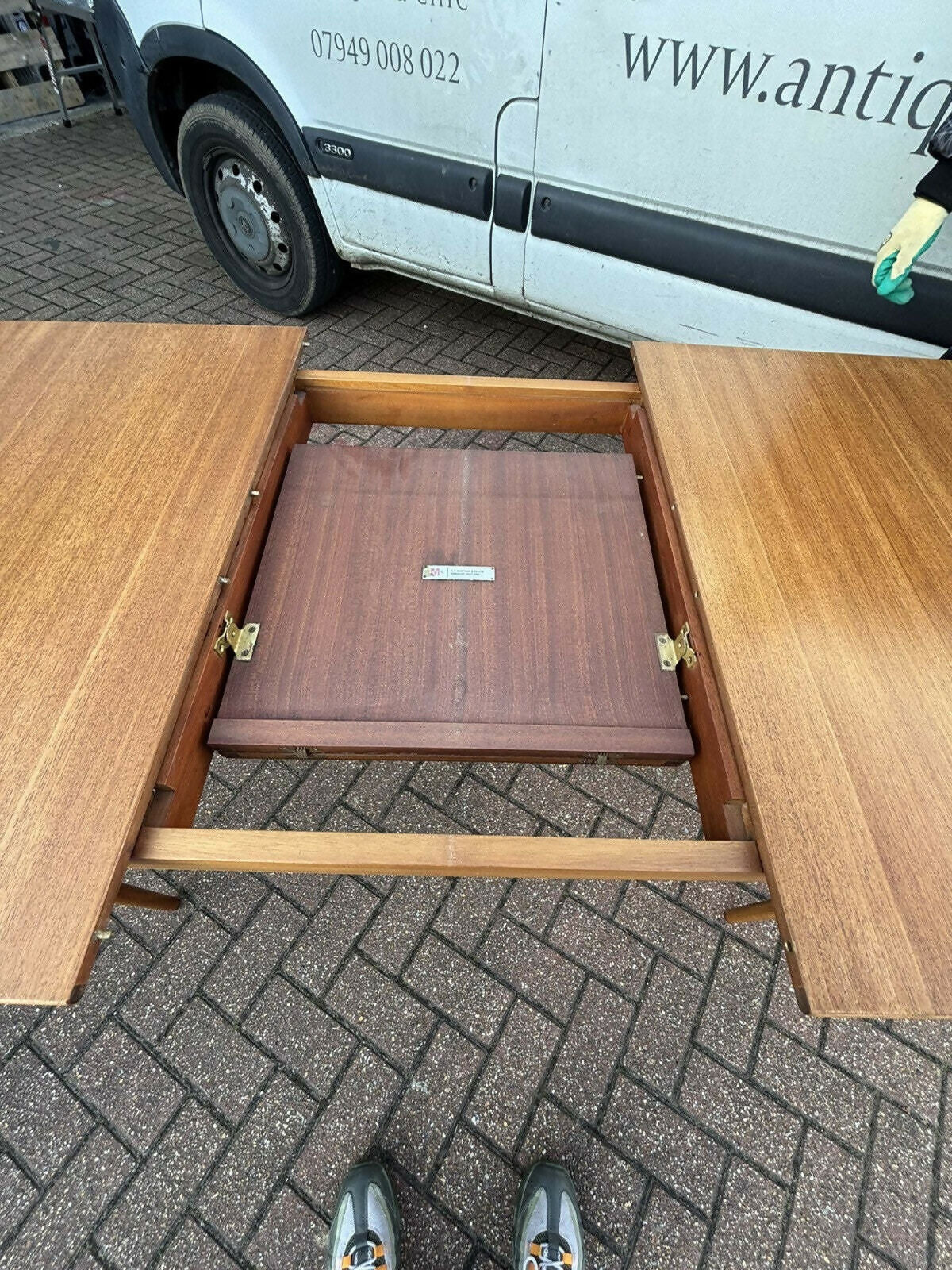 Mid Century McIntosh Teak Extending Dining Table & 4 Chairs