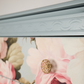 Vintage Lebus Dressing Chest, Chest of Drawers, Lift-Up Mirror, Floral Upcycled Furniture