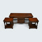 Old Charm Long Nest of Tables Solid Oak Coffee Table Tudor Brown FREE Delivery*