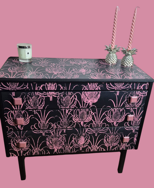 Decoupaged Chest of Drawers