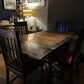 Jacobean Revival Oak Dining Set 4 Chairs And Extendable Table