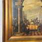 Large Antique Oleograph Biblical Scene Picture in Gilt Frame – Ornate Gilt Frame