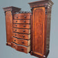 A Good Large Figured Mahogany Compactum Wardrobe