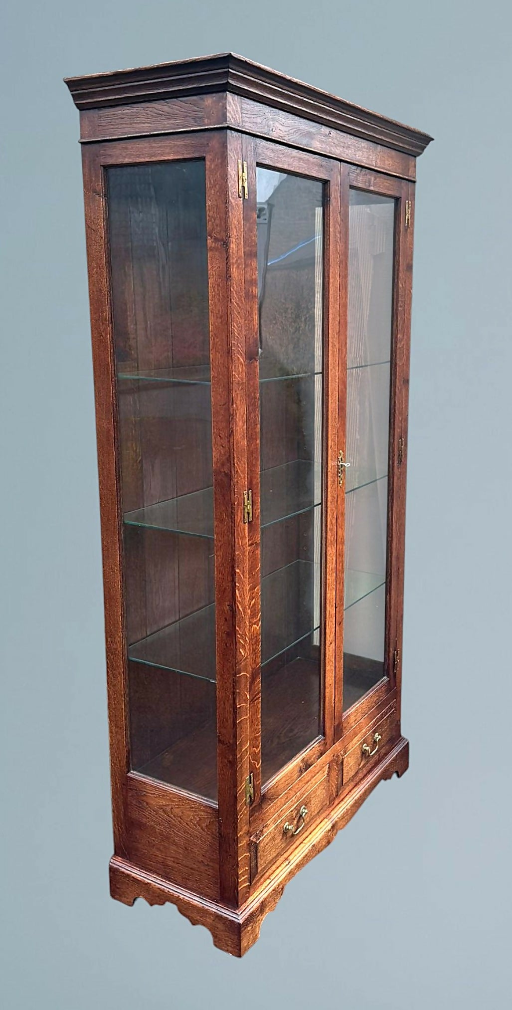 Oak Display Cabinet Bryn Hall Bespoke Furniture