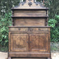 Antique Victorian Burle Walnut Veneer Chiffonier Dresser Server Buffet Sideboard